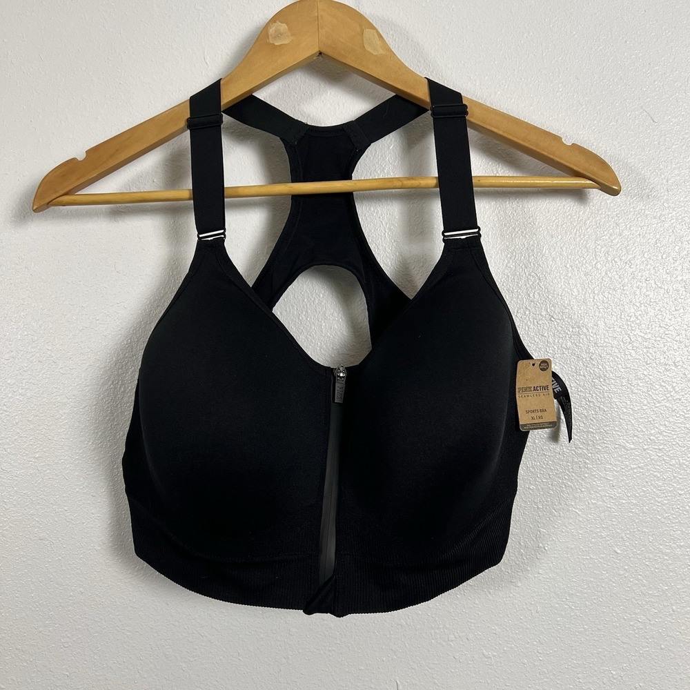 Victoria's Secret VSK Knockout Front-close Sport Bra seamless racerback‎ XL NWT